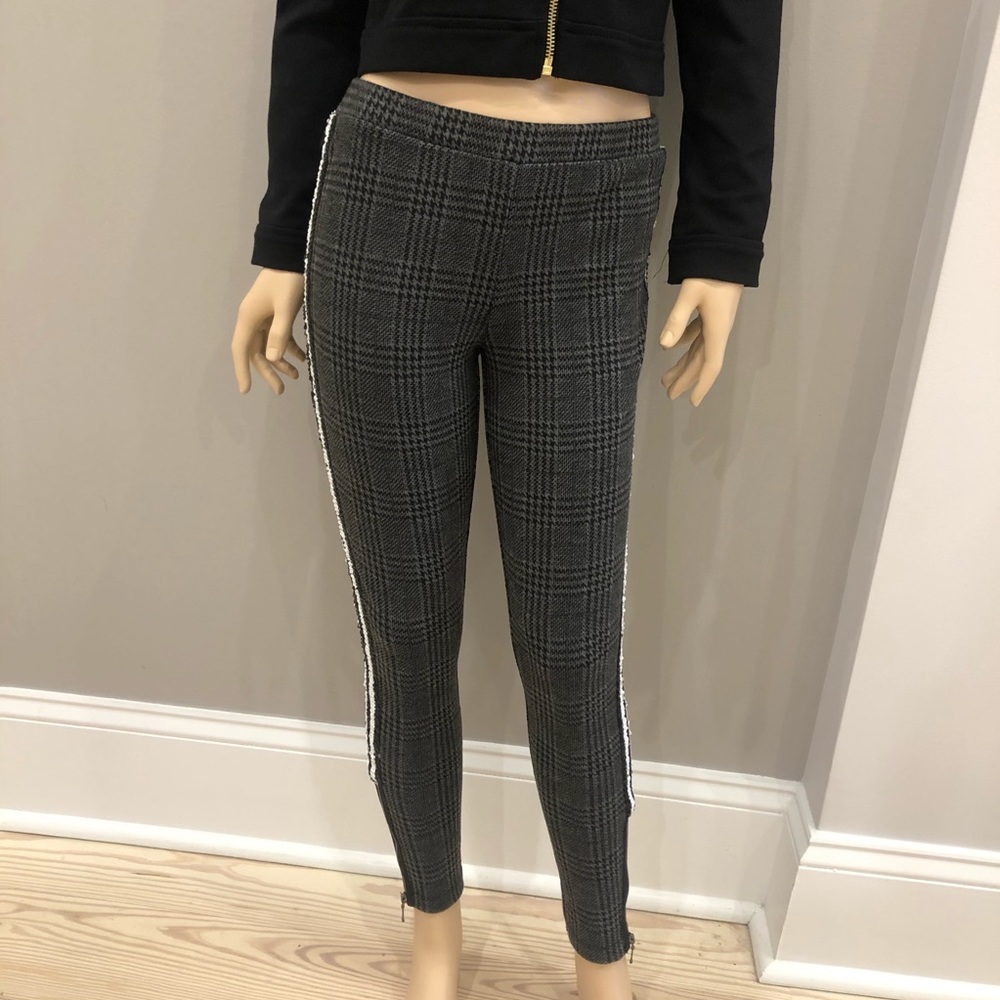 NWT Design History Grey /Black sequin leggings